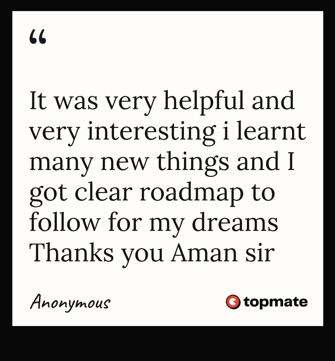 Testimonial